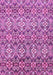 Machine Washable Abstract Purple Modern Area Rugs, wshabs346pur