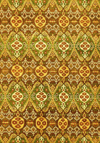 Abstract Yellow Modern Rug, abs346yw