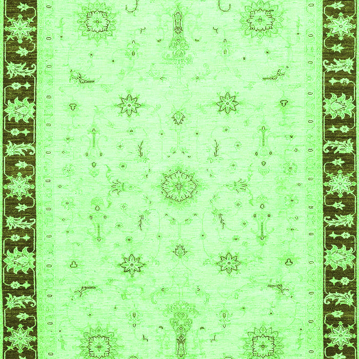 Abstract Green Modern Rug, abs3470grn