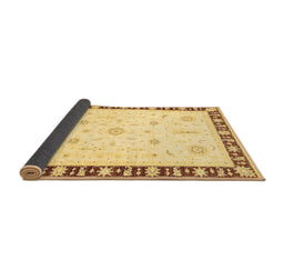 Sideview of Abstract Brown Modern Rug, abs3470brn