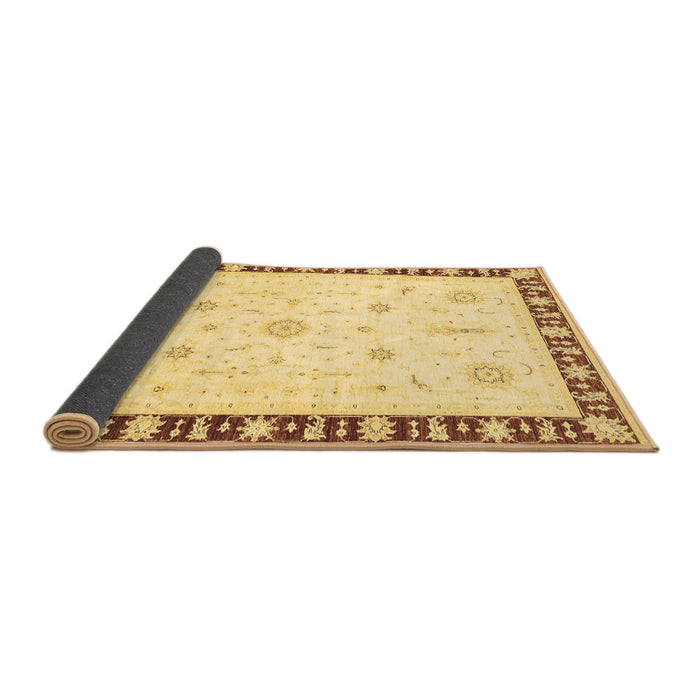 Sideview of Abstract Brown Modern Rug, abs3470brn