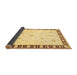 Sideview of Abstract Brown Modern Rug, abs3470brn