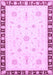 Machine Washable Abstract Purple Modern Area Rugs, wshabs3470pur