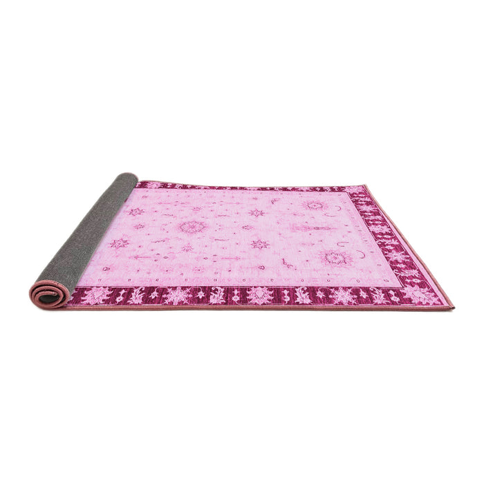 Sideview of Abstract Pink Modern Rug, abs3470pnk