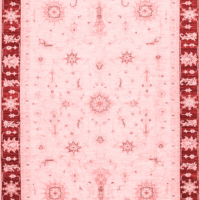 Machine Washable Abstract Red Modern Rug, wshabs3470red