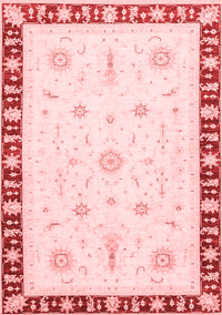 Abstract Red Modern Rug, abs3470red