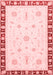 Abstract Red Modern Area Rugs