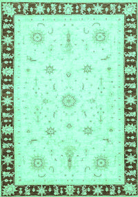 Abstract Turquoise Modern Rug, abs3470turq