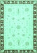 Abstract Turquoise Modern Rug, abs3470turq