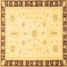 Square Machine Washable Abstract Brown Modern Rug, wshabs3470brn