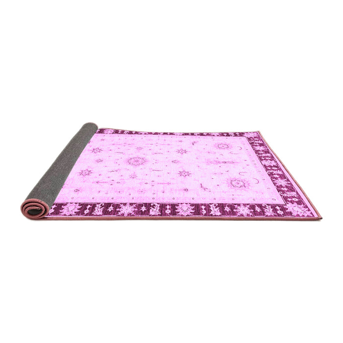 Sideview of Abstract Purple Modern Rug, abs3470pur