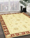 Abstract Sun Yellow Modern Rug in Family Room, abs3470