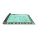 Sideview of Abstract Light Blue Modern Rug, abs3470lblu