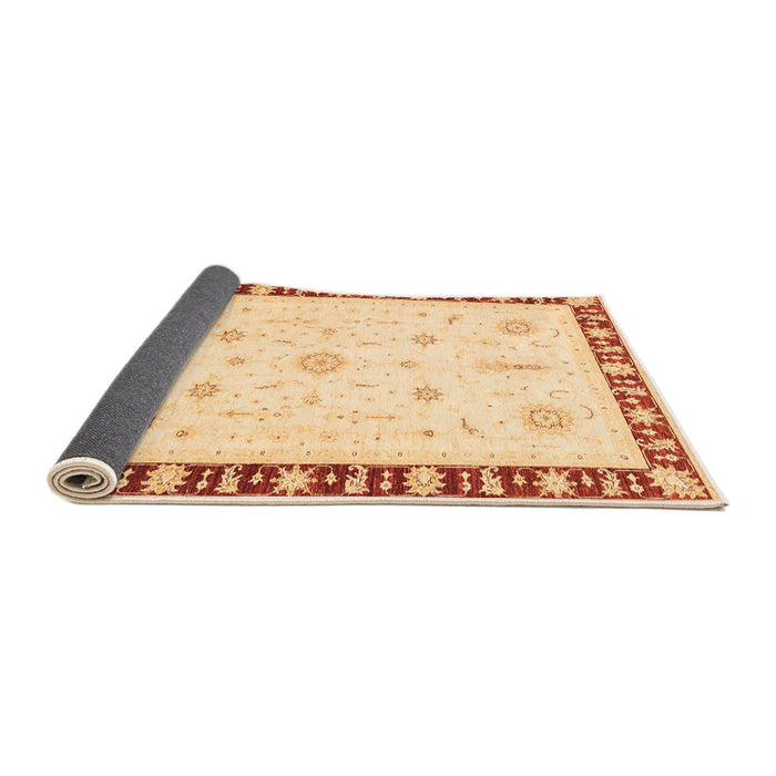 Sideview of Abstract Orange Modern Rug, abs3470org