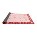 Abstract Red Modern Area Rugs