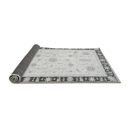Sideview of Abstract Gray Modern Rug, abs3470gry