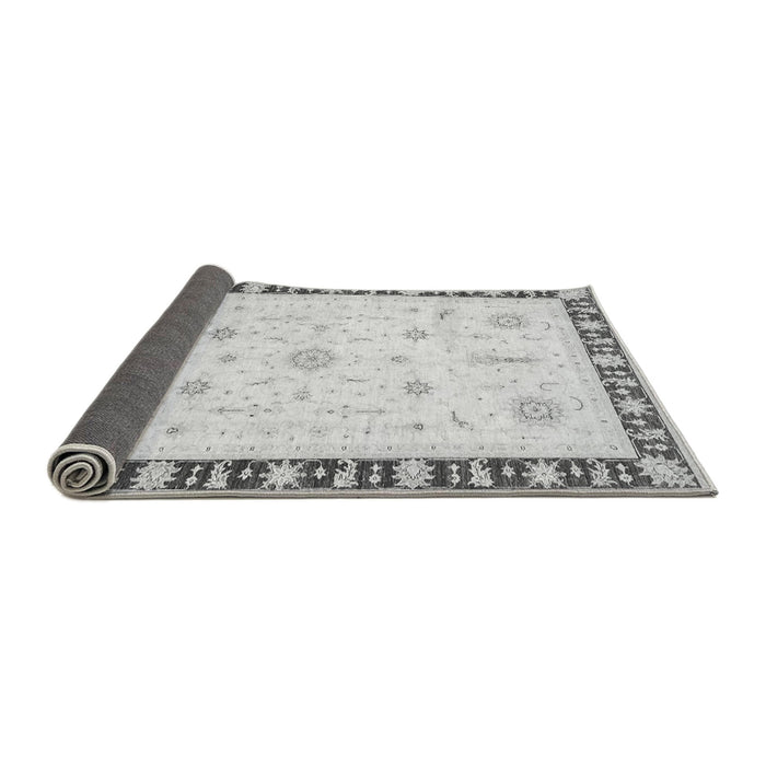 Sideview of Abstract Gray Modern Rug, abs3470gry
