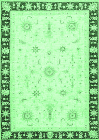 Abstract Emerald Green Modern Rug, abs3470emgrn