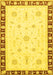 Machine Washable Abstract Yellow Modern Rug, wshabs3470yw