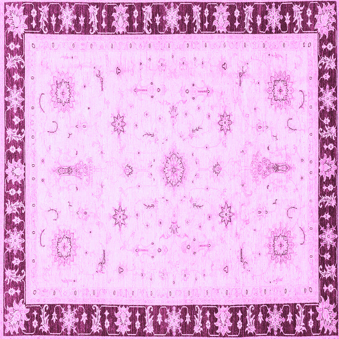 Square Abstract Purple Modern Rug, abs3470pur