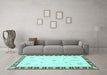 Machine Washable Abstract Light Blue Modern Rug in a Living Room, wshabs3470lblu