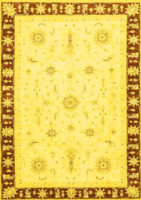 Abstract Yellow Modern Rug, abs3470yw