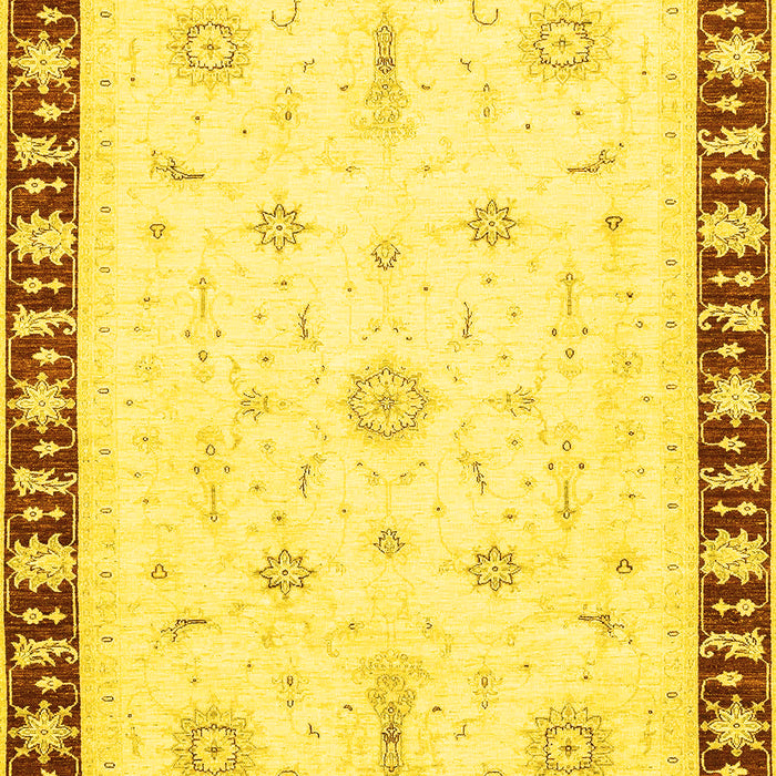 Abstract Yellow Modern Rug, abs3470yw