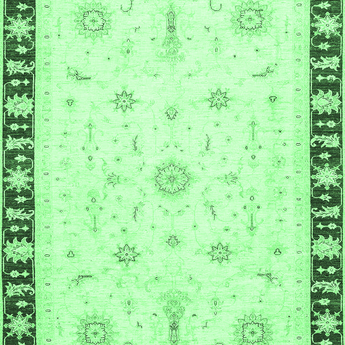 Machine Washable Abstract Emerald Green Modern Area Rugs, wshabs3470emgrn