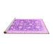 Sideview of Machine Washable Oriental Purple Traditional Area Rugs, wshabs3471pur