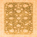 Square Oriental Orange Traditional Rug, abs3471org