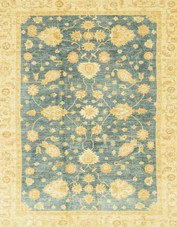 Abstract Mustard Yellow Oriental Rug, abs3471