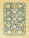 Abstract Mustard Yellow Oriental Rug, abs3471