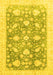 Oriental Yellow Traditional Rug, abs3471yw