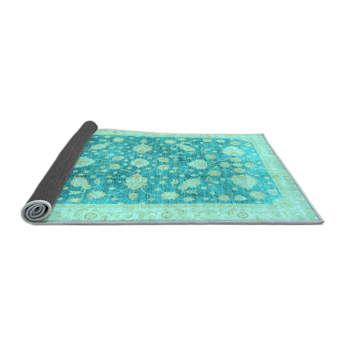 Sideview of Oriental Light Blue Traditional Rug, abs3471lblu