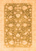 Machine Washable Oriental Orange Traditional Area Rugs, wshabs3471org