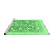 Sideview of Machine Washable Oriental Emerald Green Traditional Area Rugs, wshabs3471emgrn