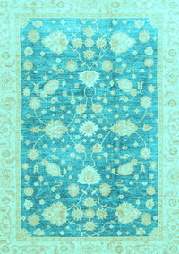 Oriental Light Blue Traditional Rug, abs3471lblu