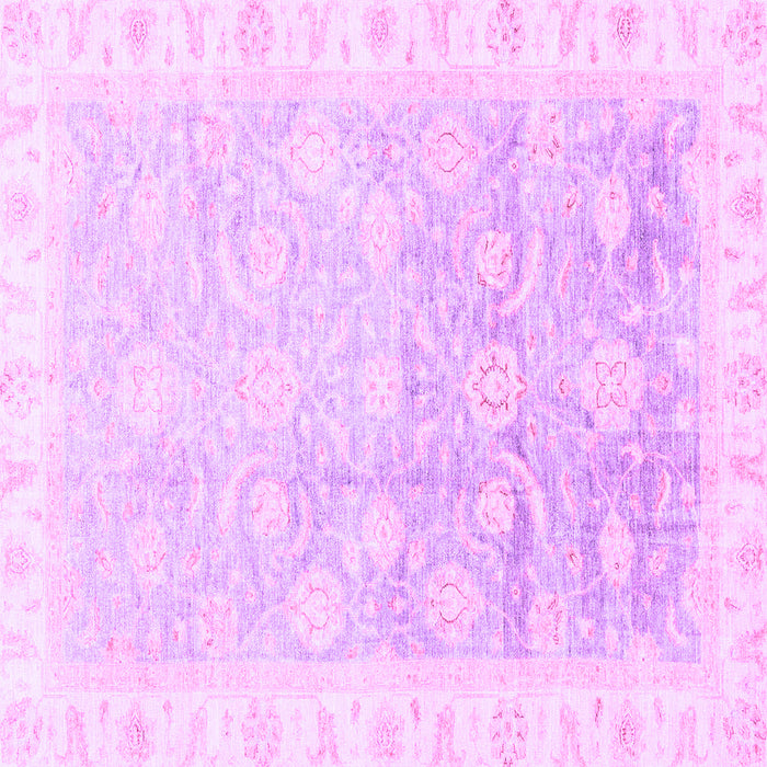 Square Oriental Purple Traditional Rug, abs3472pur