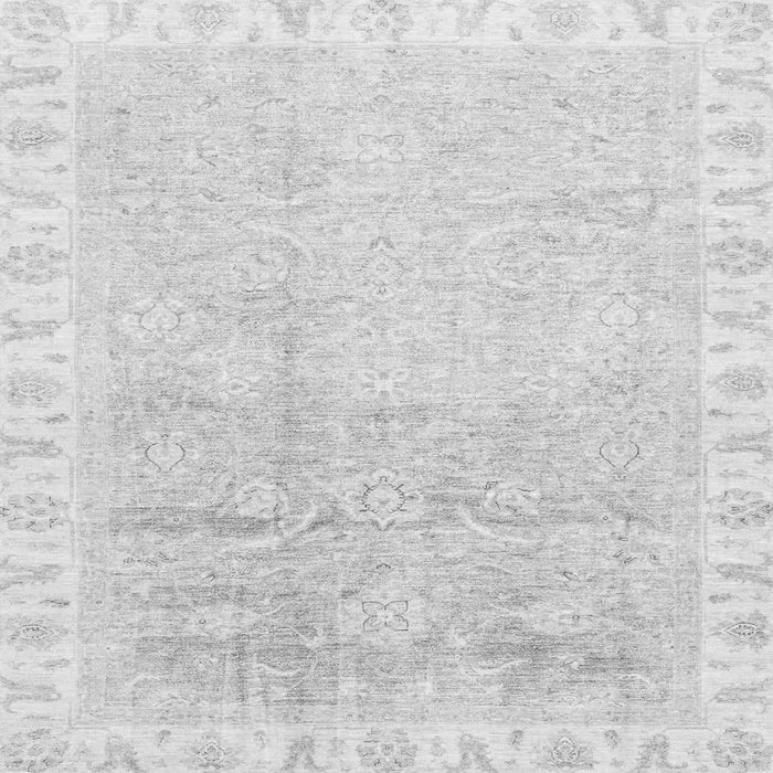 Square Oriental Gray Traditional Rug, abs3472gry