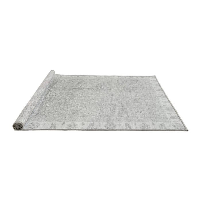 Sideview of Machine Washable Oriental Gray Traditional Rug, wshabs3472gry