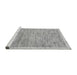 Sideview of Machine Washable Abstract Gray Modern Rug, wshabs3473gry