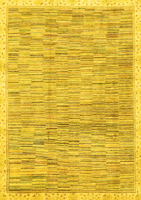 Abstract Yellow Modern Rug, abs3473yw