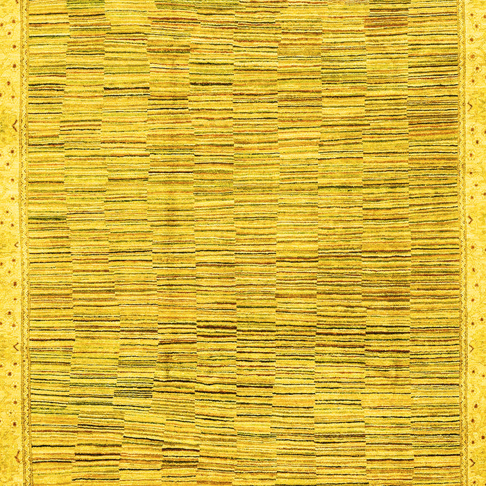Abstract Yellow Modern Rug, abs3473yw