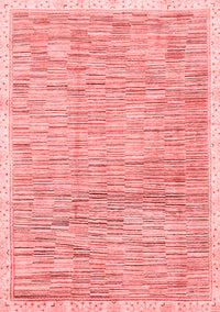 Abstract Red Modern Rug, abs3473red