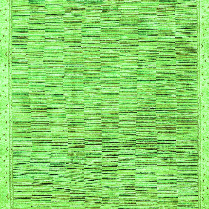 Machine Washable Abstract Green Modern Area Rugs, wshabs3473grn