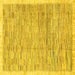 Square Abstract Yellow Modern Rug, abs3473yw