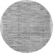 Round Machine Washable Abstract Gray Modern Rug, wshabs3473gry