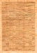 Machine Washable Abstract Orange Modern Area Rugs, wshabs3473org