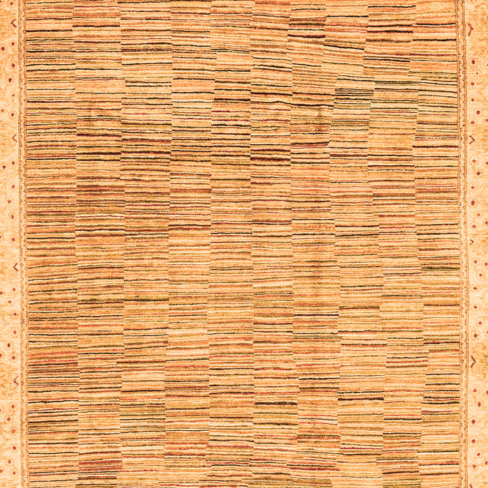 Machine Washable Abstract Orange Modern Area Rugs, wshabs3473org