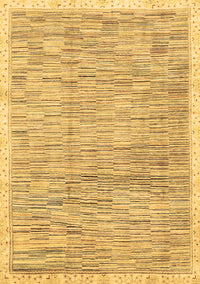 Abstract Brown Modern Rug, abs3473brn